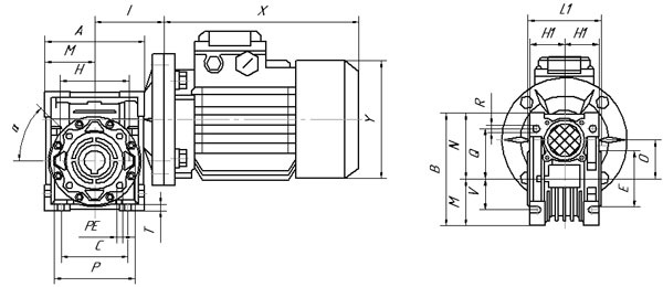 Мотор-редуктор червячный NMRV 30