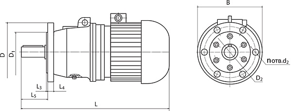 Мотор-редуктор планетарный 3МП_1