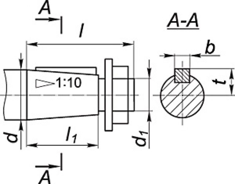 Вал быстроходный редуктора чертеж