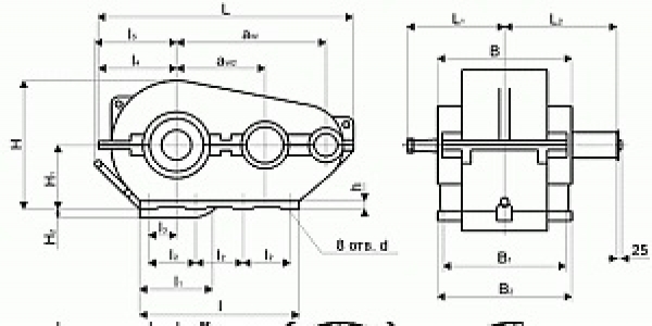 Редуктор цилиндрический двухступенчатый РМ-250_2